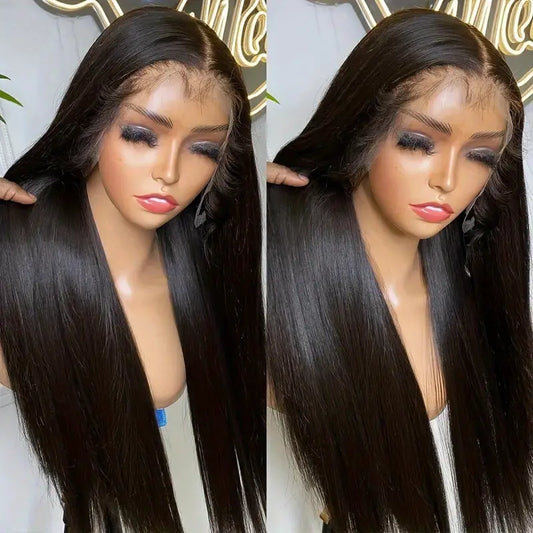 Raw Peruvian Straight Human Hair HD 13x6 Lace Frontal Wigs